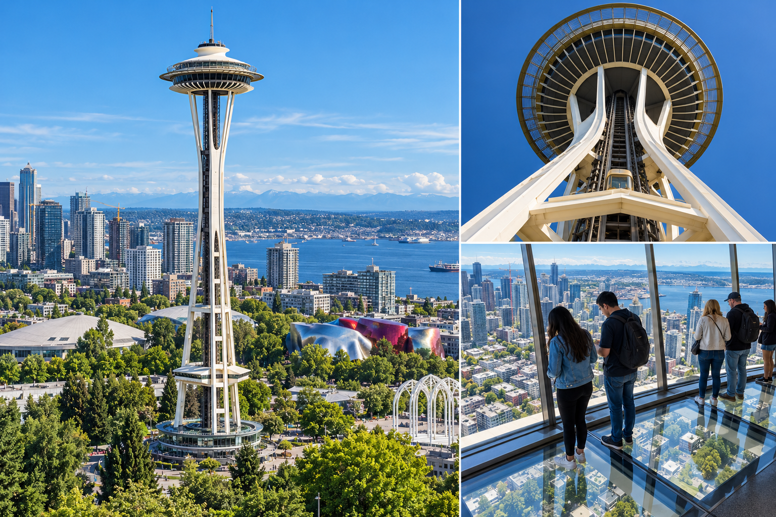 Generated Space Needle tour collage.